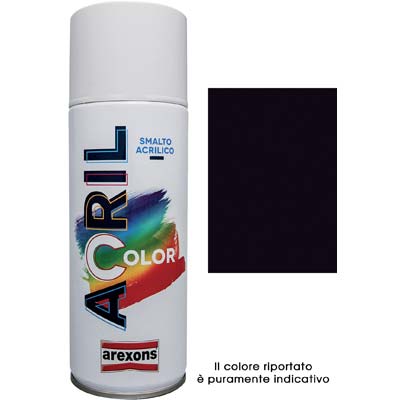 SMALTO SPRAY ACRIL COLOR AREXONS - NERO OPACO ML 400