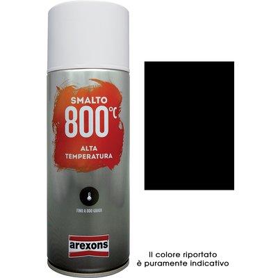 SMALTO SPRAY 100% ACRILICO ALTE TEMPERAT AREXONS - NERO ML 400