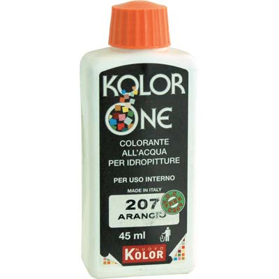 COLORANTE ACQUA KOLORONE - 207 ARANCIO ML 45
