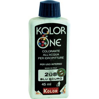 COLORANTE ACQUA KOLORONE - 208 BLU SCURO ML 45