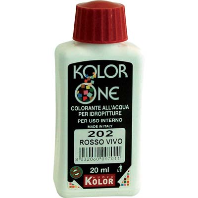 COLORANTE ACQUA KOLORONE - 202 ROSSO VIVO ML 20