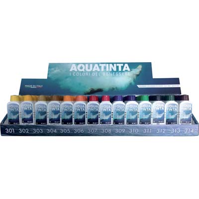 ESPOSITORE COLORANTE AQUATINTA - 14 POSTI