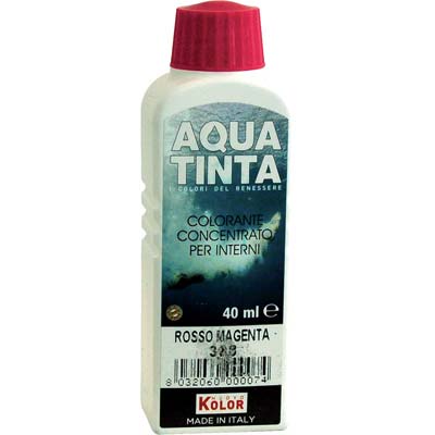 COLORANTE ACQUA AQUATINTA - 308 ROSSO MAGENTA ML 40