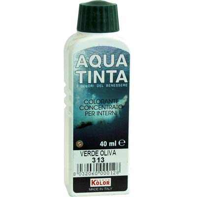 COLORANTE ACQUA AQUATINTA - 313 VERDE OLIVA ML 40