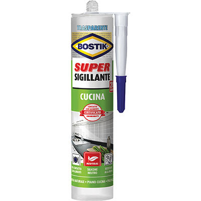 SILICONE SUPER SIGILLANTE CUCINA BOSTIK - TRASPARENTE ML 300