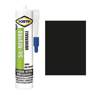 SILICONE NEUTRO SIL BOSTIK - NERO RAL 9005 ML 300