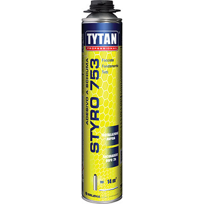 SCHIUMA POLIURETANICA STYRO 753 TYTAN - PISTOLA ML 750