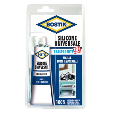 SILICONE ACETICO IN TUBETTO BOSTIK - TRASPARENTE ML 60