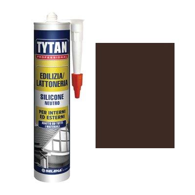 SILICONE NEUTRO TYTAN - TESTA DI MORO RAL 8017 ML 300