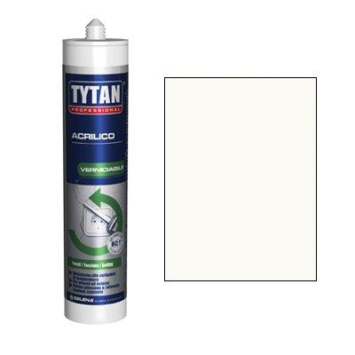 SILICONE ACRILICO TYTAN - BIANCO VERNICIABILE ML 300
