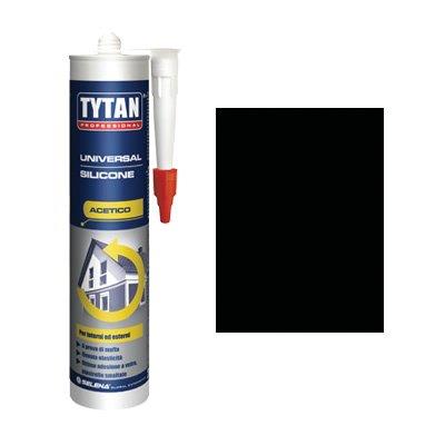 SILICONE ACETICO UNIVERSALE TYTAN - NERO RAL 9005 ML 280