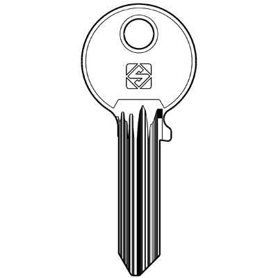 CHIAVE PIATTA ABUS AB63 SILCA - OTTONE NICHELATO
