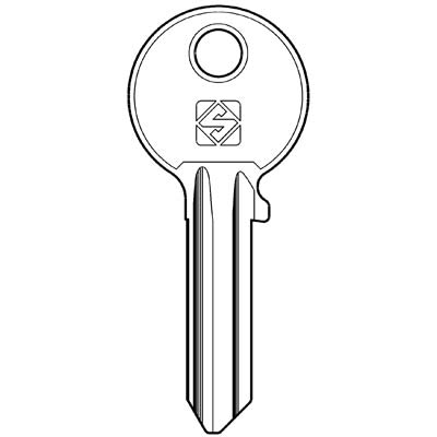 CHIAVE PIATTA CORNI CC2 SILCA - OTTONE NICHELATO