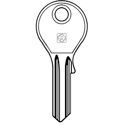 CHIAVE PIATTA CAF CAF1 SILCA - OTTONE NICHELATO