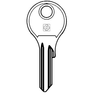 CHIAVE PIATTA DOM DM8 SILCA - ACCIAIO NICHELATO