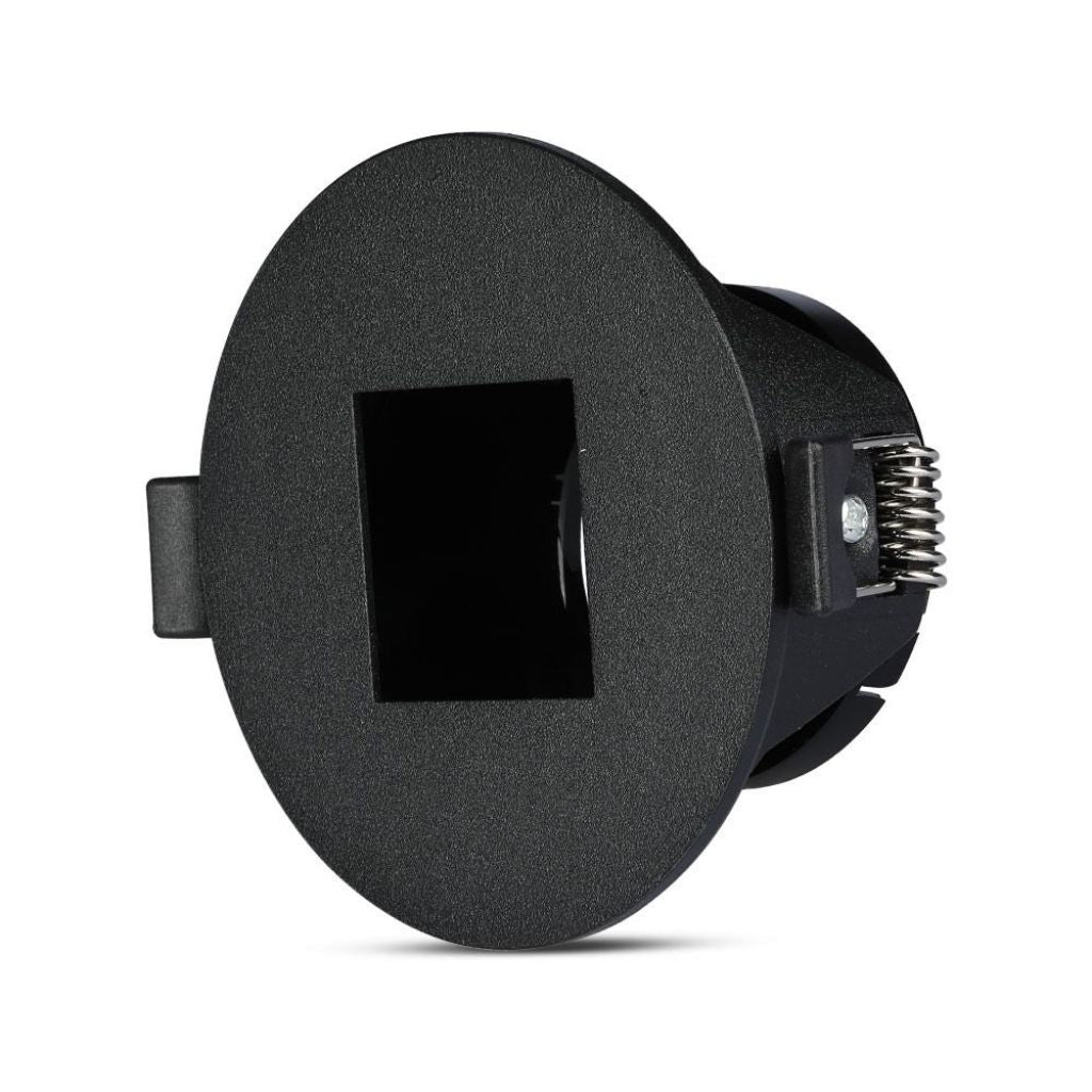 GU10 Fitting Square Black + Black