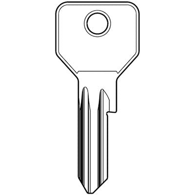 CHIAVE PIATTA CISA 01070.05 ORIGINALE - OTTONE NICHELATO CS120