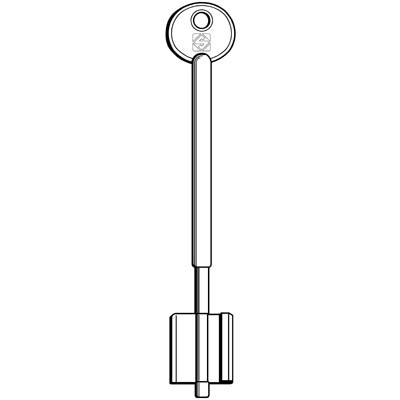 CHIAVE DOPPIA MAPPA CR 5R6 SILCA - OTTONE NICHELATO