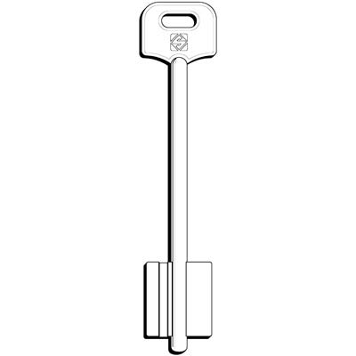 CHIAVE DOPPIA MAPPA SIAS 5SAS5 SILCA - OTTONE NICHELATO