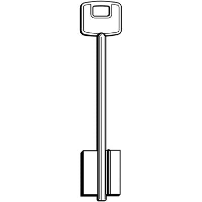 CHIAVE DOPPIA MAPPA CISA 00120 ORIGINALE - OTTONE NICHELATO CSLC