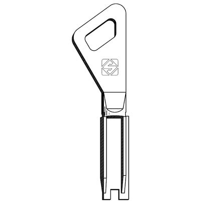 CHIAVE PIATTA FICHET FT500 SILCA - OTTONE NICHELATO
