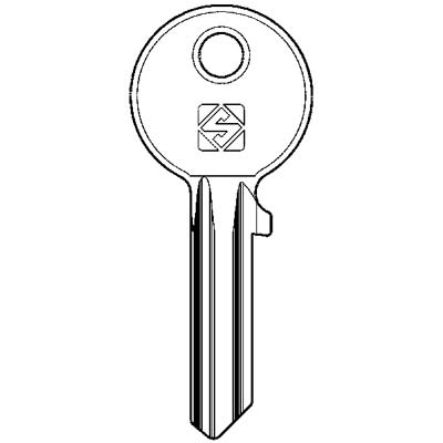 CHIAVE PIATTA CORNI CC8 SILCA - OTTONE NICHELATO