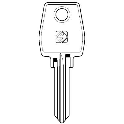 CHIAVE PIATTA EUROLOCKS EU1R SILCA - ACCIAIO NICHELATO