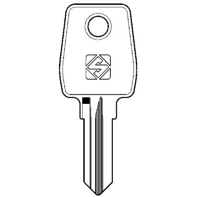 CHIAVE PIATTA EUROLOCKS EU13R SILCA - ACCIAIO NICHELATO
