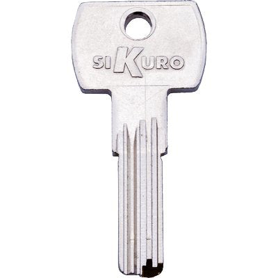 CHIAVE PUNZONATA ILSA BK008 ORIGINALE - OTTONE NICHELATO