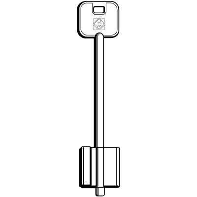 CHIAVE DOPPIA MAPPA CR 5R9 SILCA - OTTONE NICHELATO