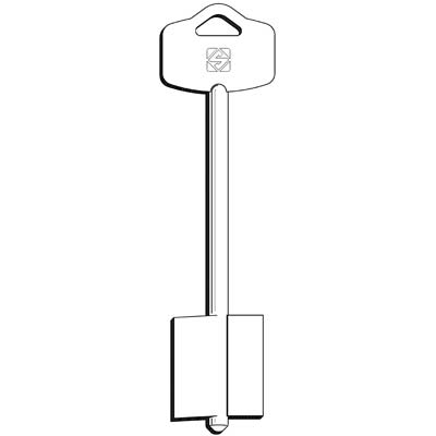 CHIAVE DOPPIA MAPPA ESETY 5EY22 SILCA - OTTONE NICHELATO