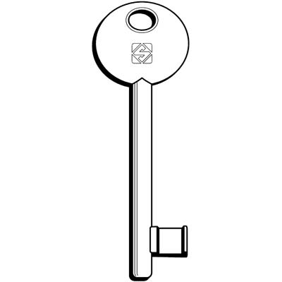 CHIAVE PATENT 6P1S SILCA - OTTONE NICHELATO
