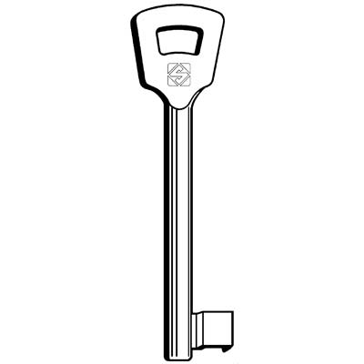 CHIAVE PATENT 6NFHL SILCA - OTTONE NICHELATA SATINATA