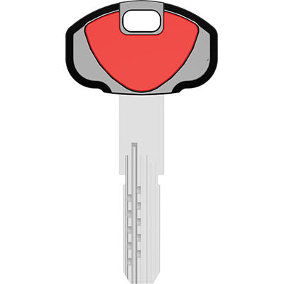 CHIAVE PUNZONATA SECUREMME K2 ORIGINALE - OTTONE NICHELATO