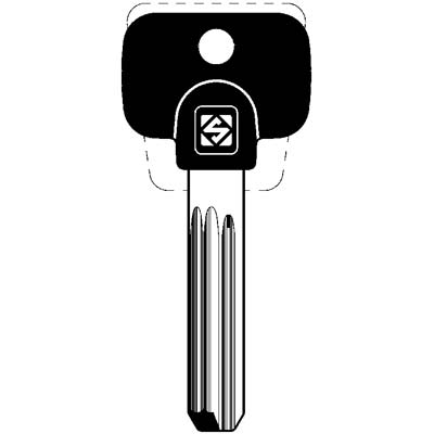 CHIAVE PUNZONATA MULTLOCK MTK12RP SILCA - OTTONE NICHELATO