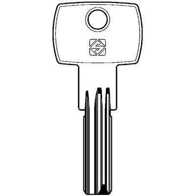 CHIAVE PUNZONATA VIRO EURO PRO VI19 SILCA - OTTONE NICHELATO