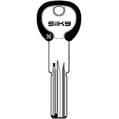 CHIAVE PUNZONATA AGB AGB8DZ SILKY SILCA - OTTONE NICHELATO