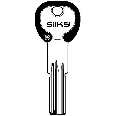CHIAVE PUNZONATA AGB AGB9DZ SILKY SILCA - OTTONE NICHELATO