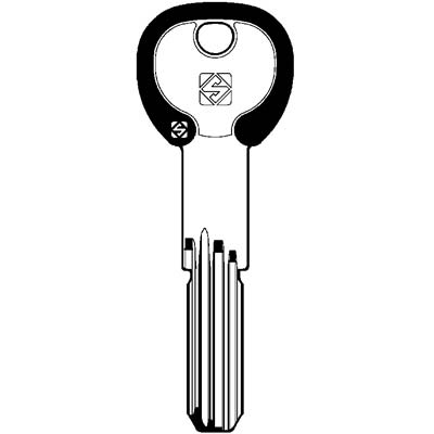 CHIAVE PUNZONATA SECUREMME SCM3RDZ SILKY SILCA - OTTONE NICHELATO