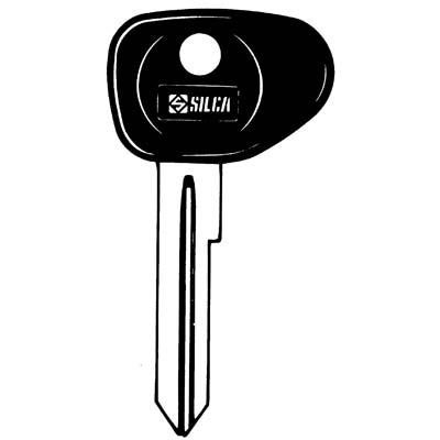 CHIAVE AUTO VOLKSWAGEN VO10P SILCA - ACCIAIO NICHELATO