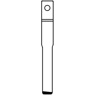 CHIAVE FLIP AUTO FORD HU101T SILCA - OTTONE NICHELATO