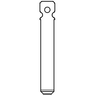 CHIAVE FLIP AUTO CITROEN VA13T SILCA - OTTONE NICHELATO