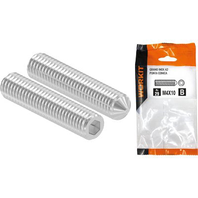 GRANO PUNTA CONICA INOX A2 SELF WORKIT - M 8X20 CF=PZ 6