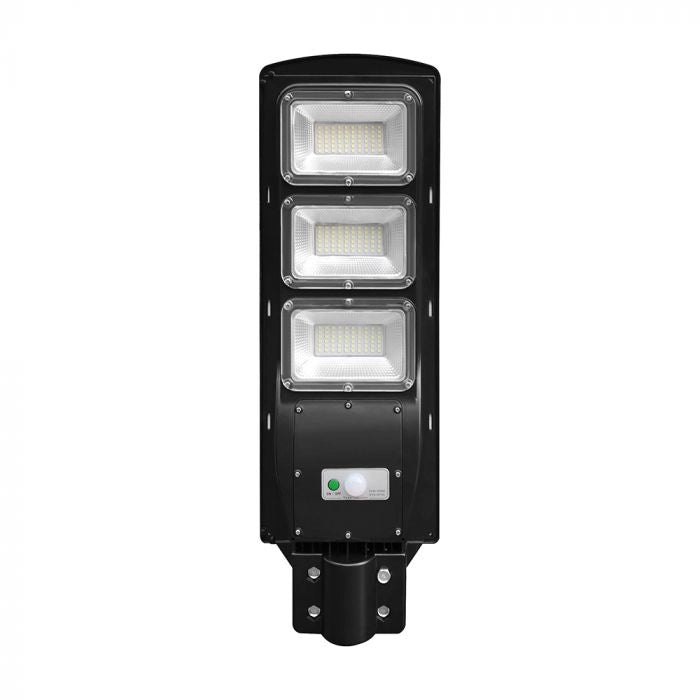 12W LED Plastic Solar Street Light 6000K Black Body