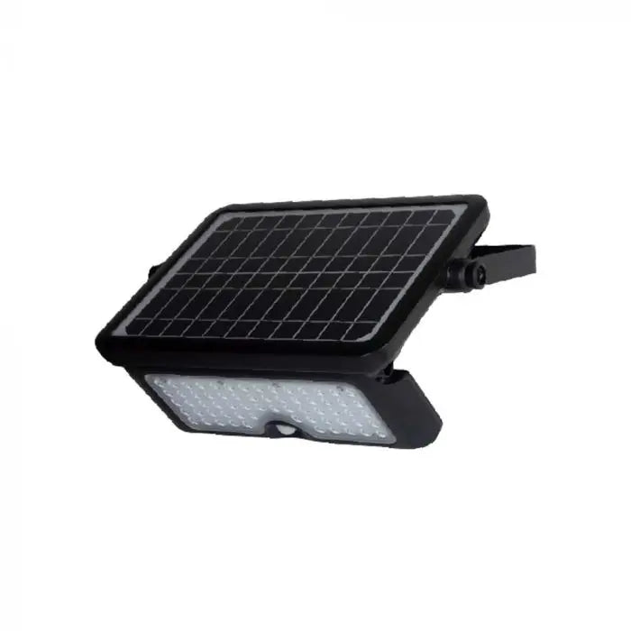 10W LED Solar Floodlight Black Body 4000K