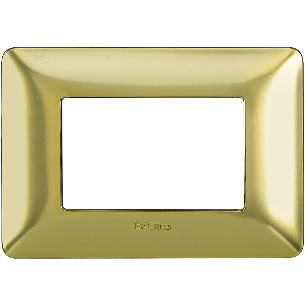 BTicino MATIX-PLACCA 3P ORO SATINATO