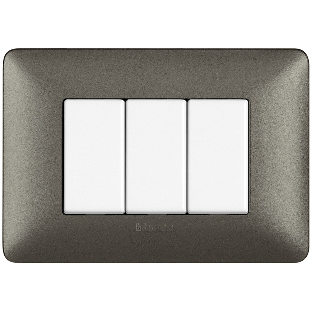 BTicino MATIX-PLACCA 3P IRON