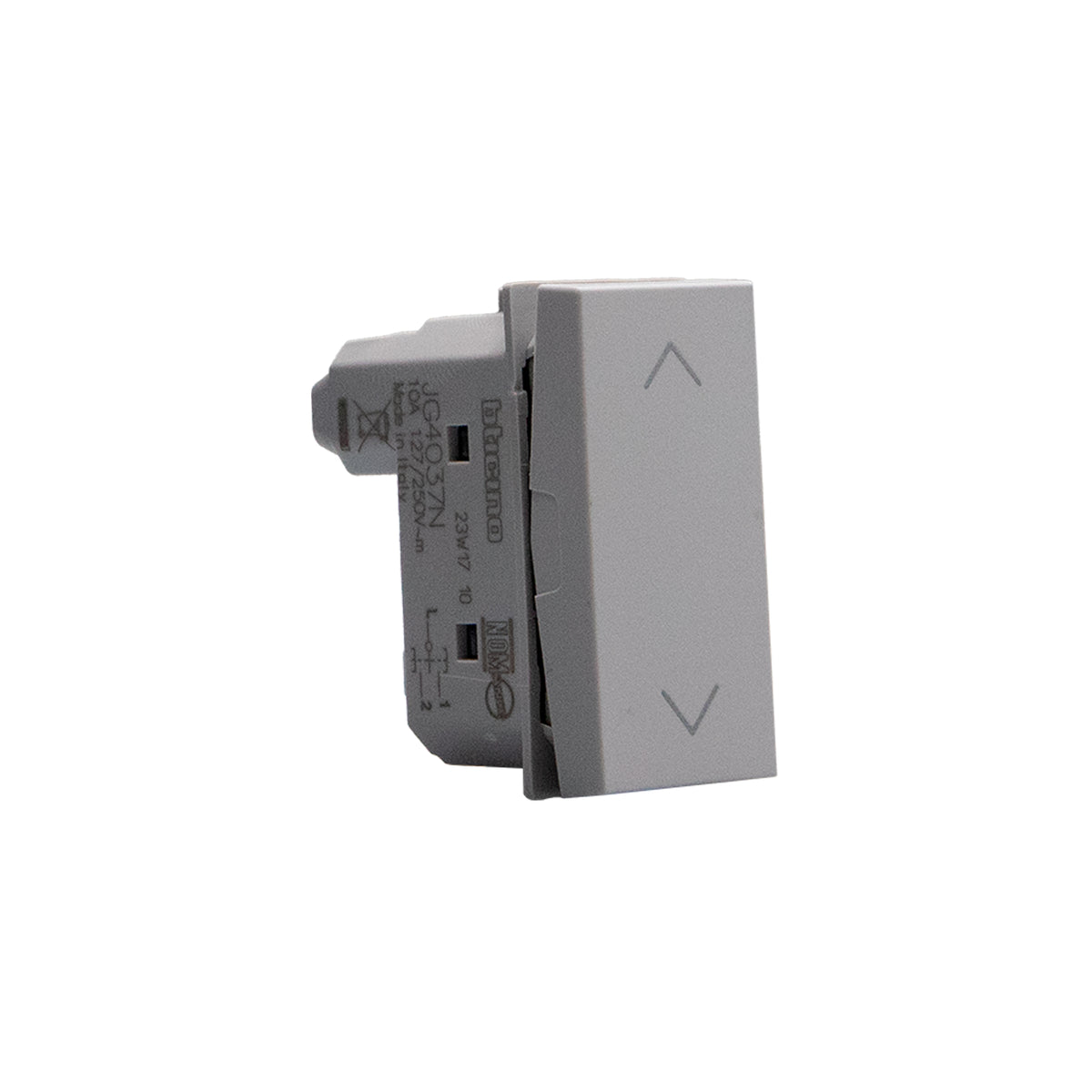 BTicino MATIXGO - 2 PULSANTE INTERBLOCCATO GRIGIO
