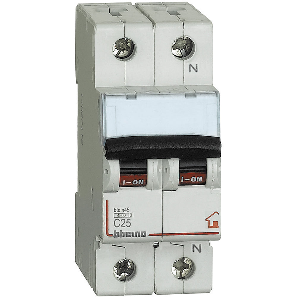 BTicino BTDIN45 - MAGNETOT C25 1P+N 2M 4500A