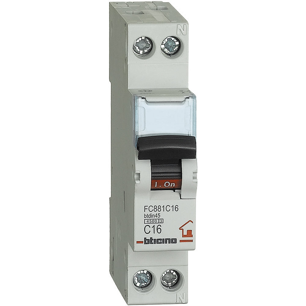 BTicino BTDIN45 - MAGNETOT 1P+N CURVA C 16A 4,5KA